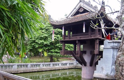 One pillar pagoda in Hanoi
